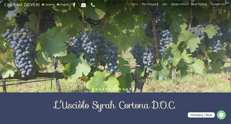 Cantina Doveri Gallery 2 / Zoe j Frost / Web Designer