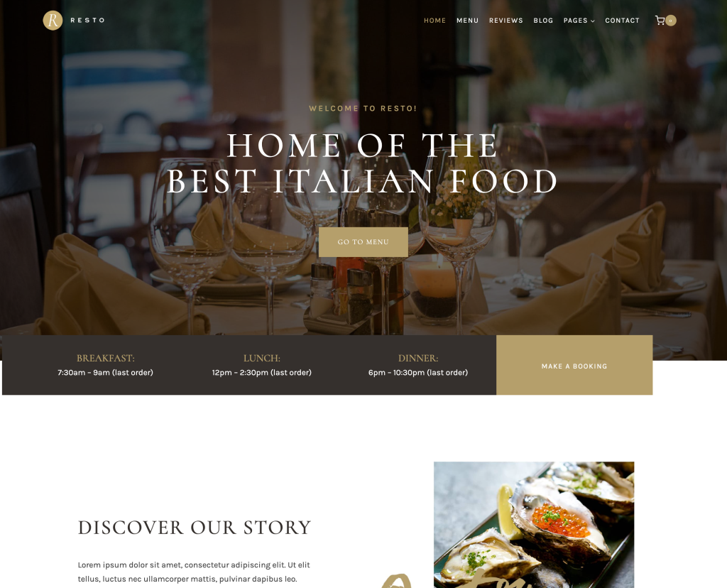 Resto Free Template